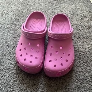 Pink men’s crocs